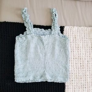 All over smocked wide strap cami